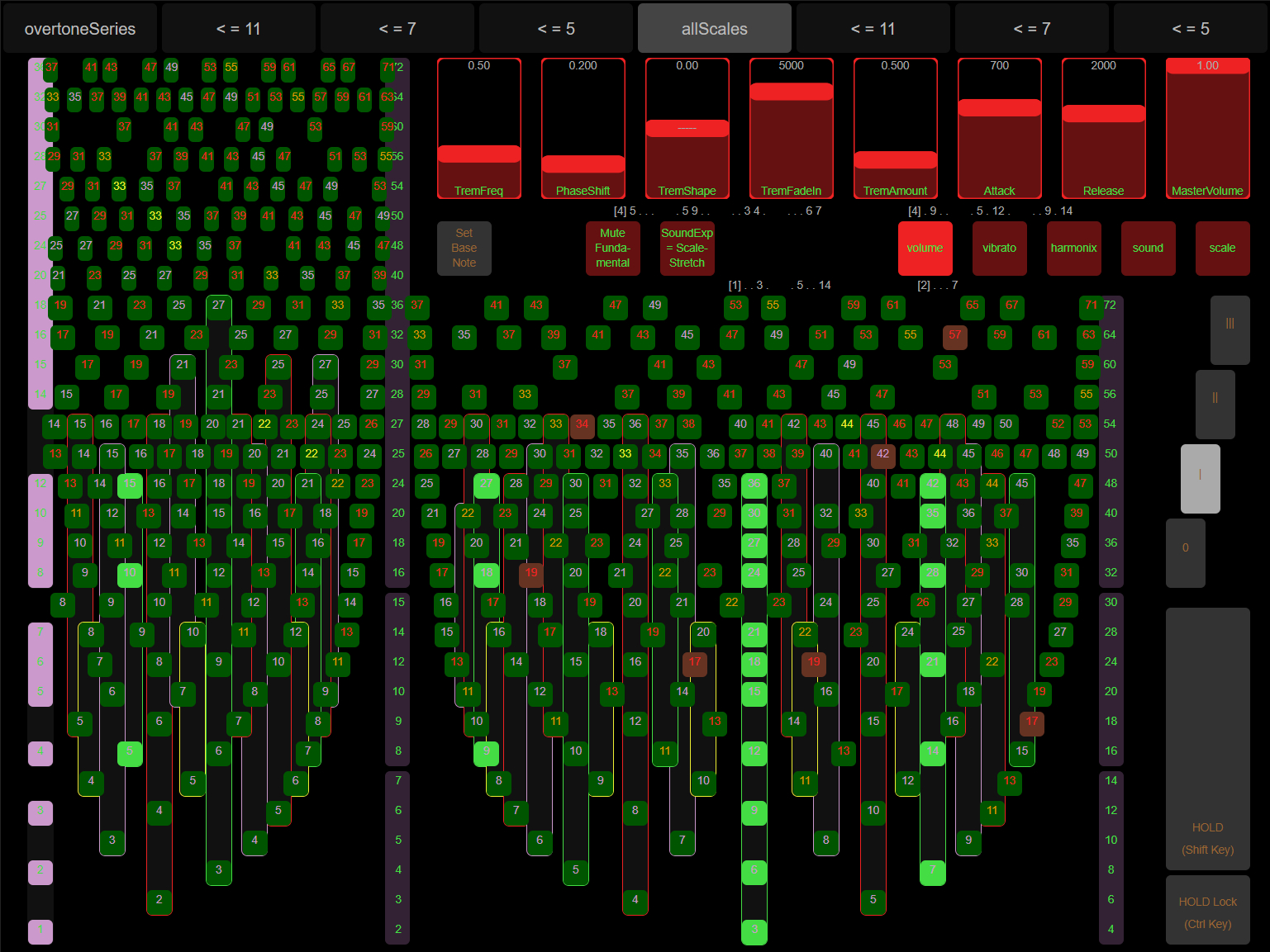 Overtone Explorer